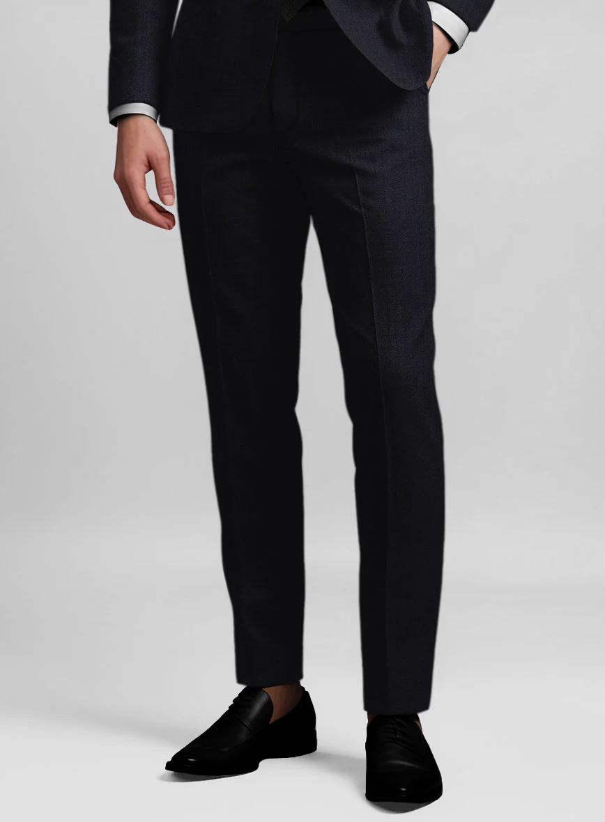 Stretch Midnight Blue Wool Suit - Image 6