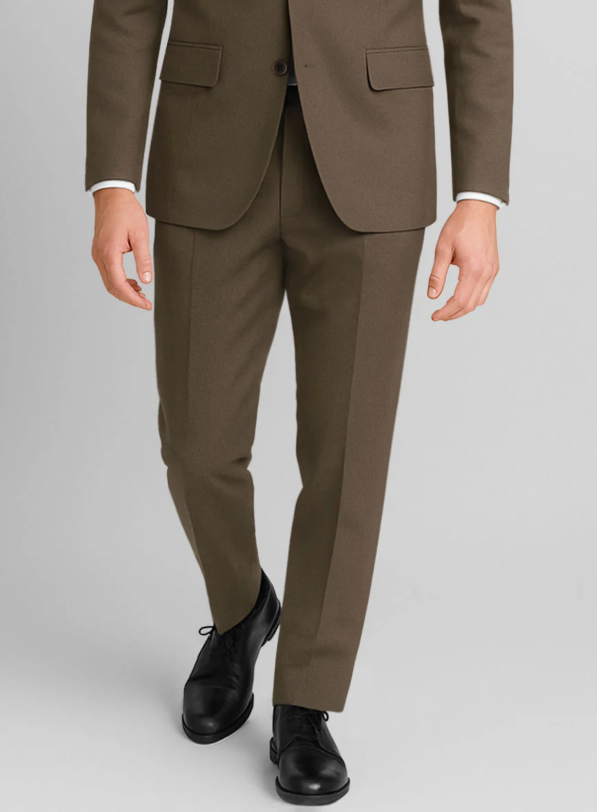 Stretch Summer Brown Chino Pants - Image 3