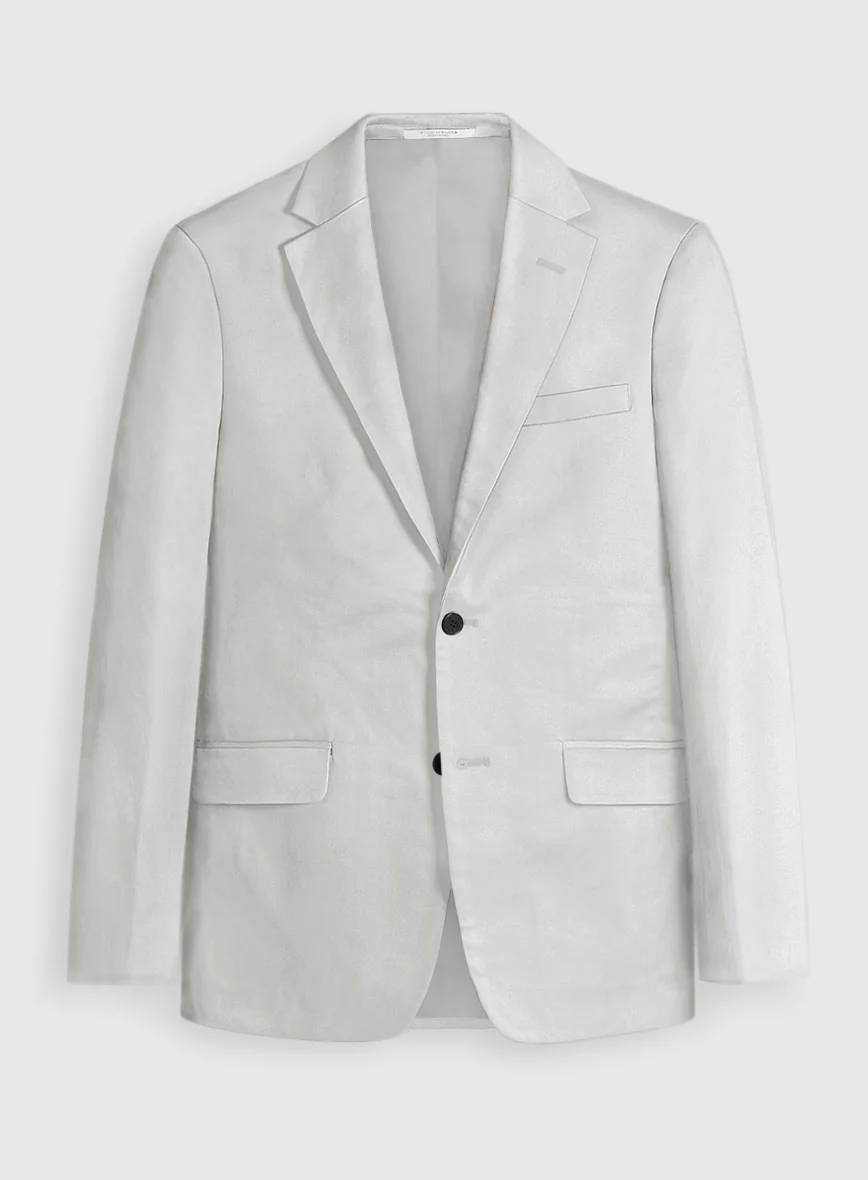 Stretch Summer Light Gray Chino Suit - Image 3