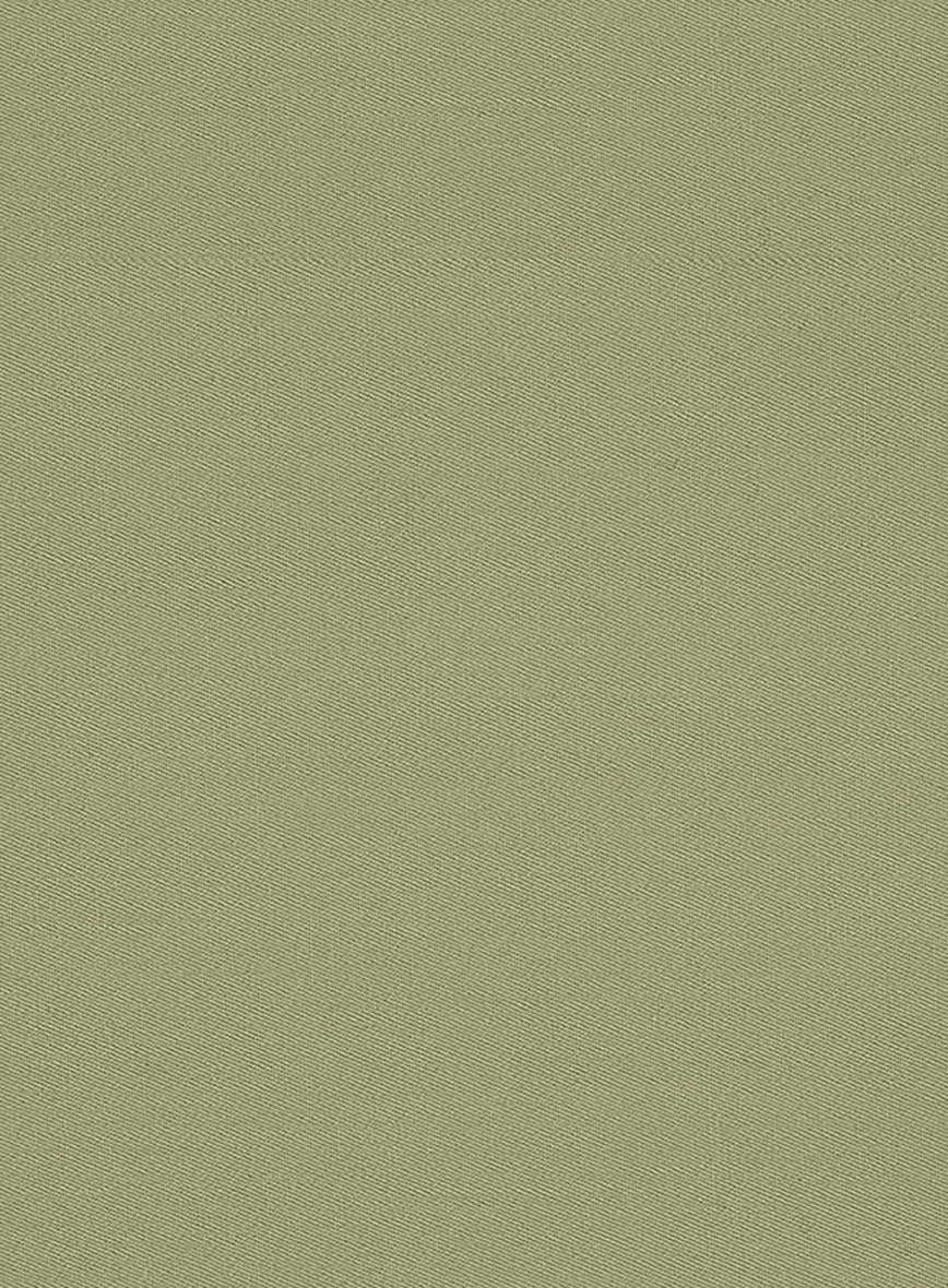 Stretch Summer Army Green Chino Jacket - Image 2