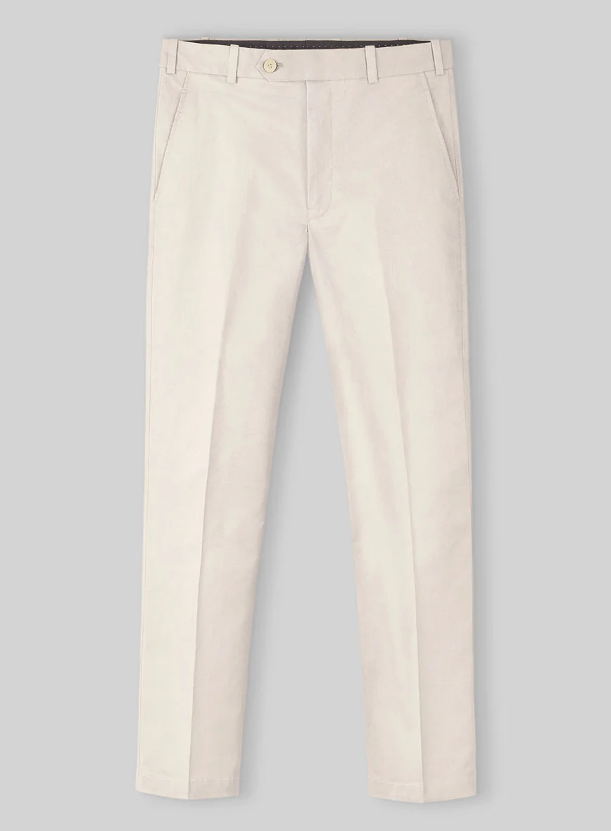Stretch Summer Beige Chino Suit - Image 5
