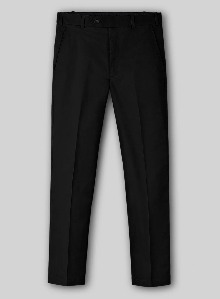 Stretch Summer Black Chino Suit - Image 5