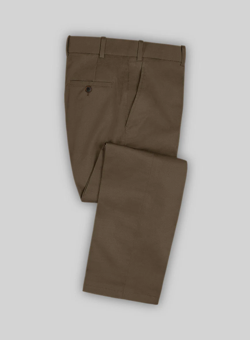 Stretch Summer Brown Chino Suit - Image 6