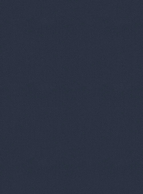 Stretch Summer Weight Dark Blue Chino Pants - Image 2
