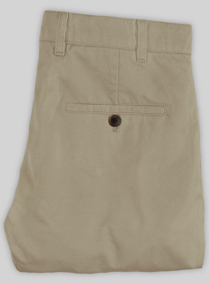 Washed Stretch Summer Khaki Chino Pants - Image 3