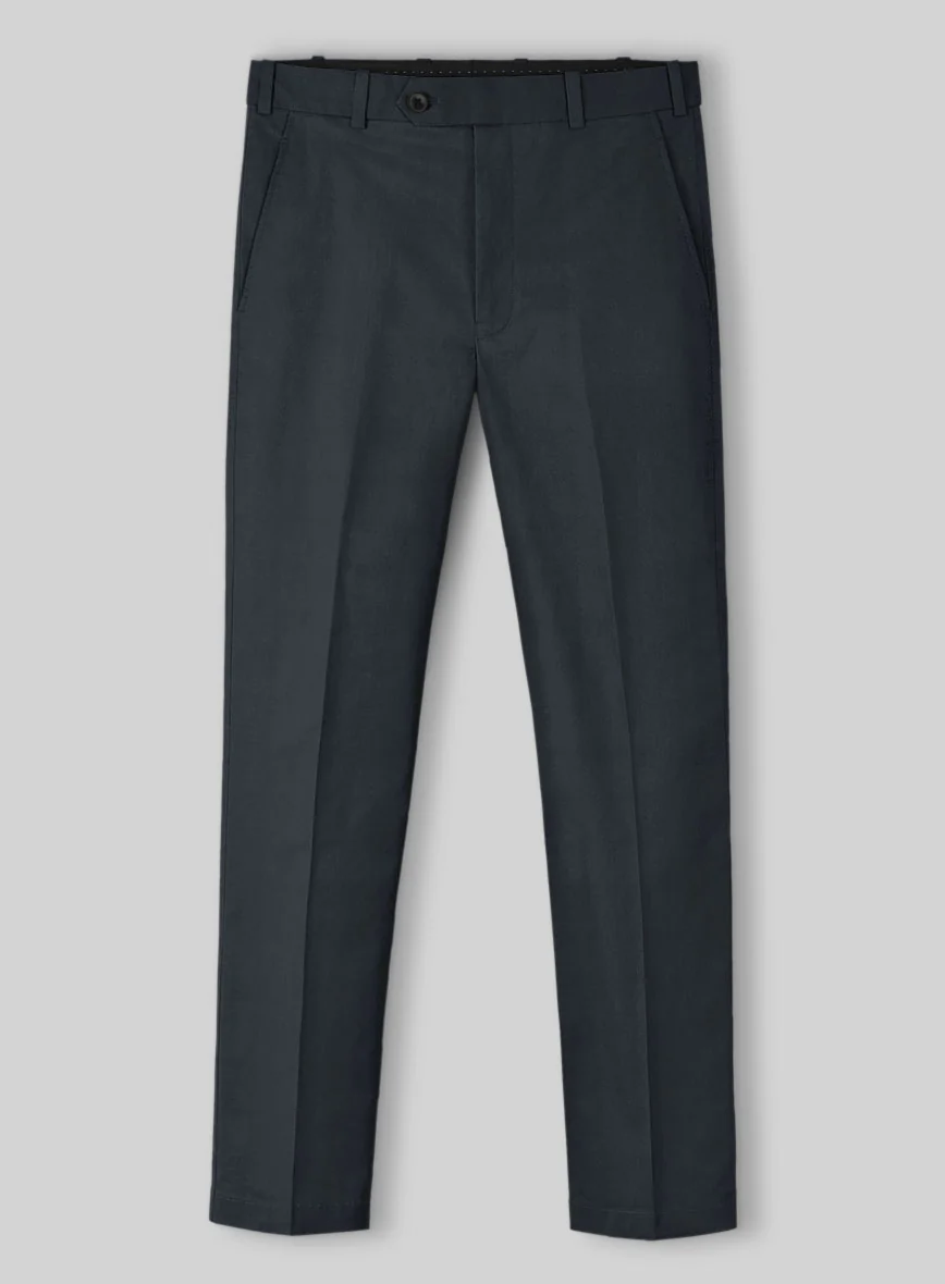 Stretch Summer Navy Blue Chino Pants - Image 2