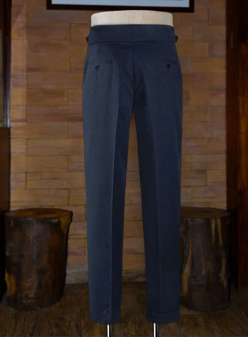 Stretch Summer Royal Blue Chino Gurkha Trousers - Image 3