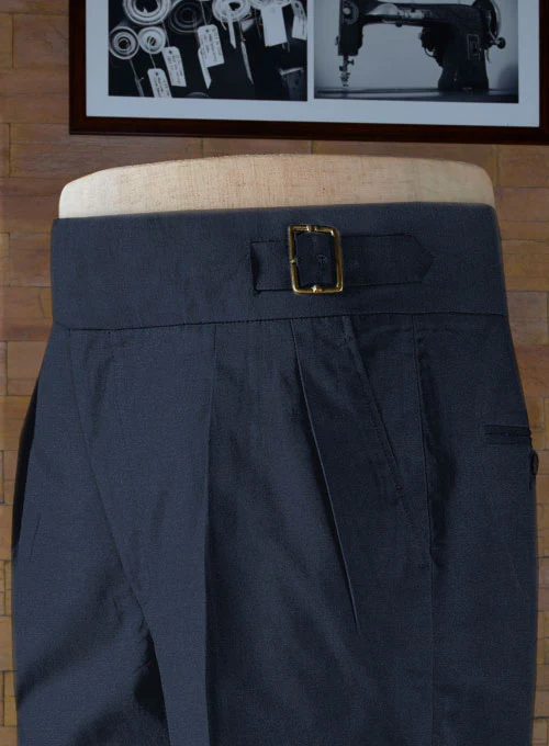 Stretch Summer Royal Blue Chino Gurkha Trousers - Image 6