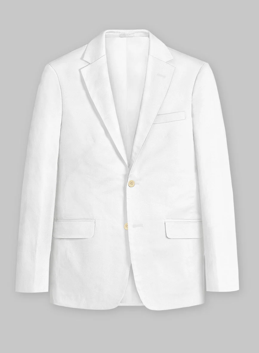 Stretch Summer White Chino Suit - Image 4