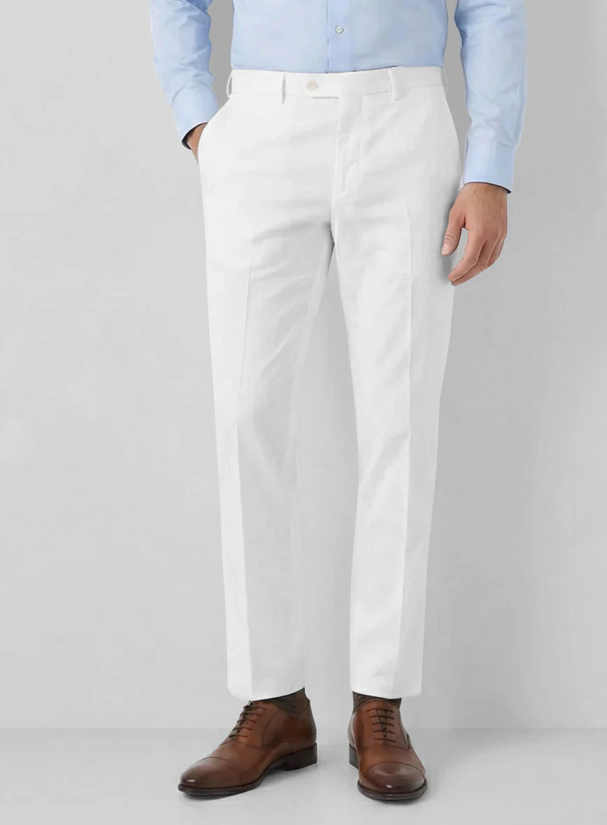 Stretch Summer White Chino Suit - Image 5