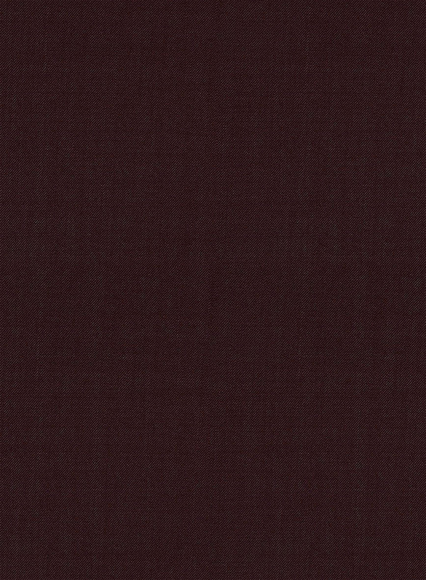 Stretch Wine Wool Highland Trousers - Image 6