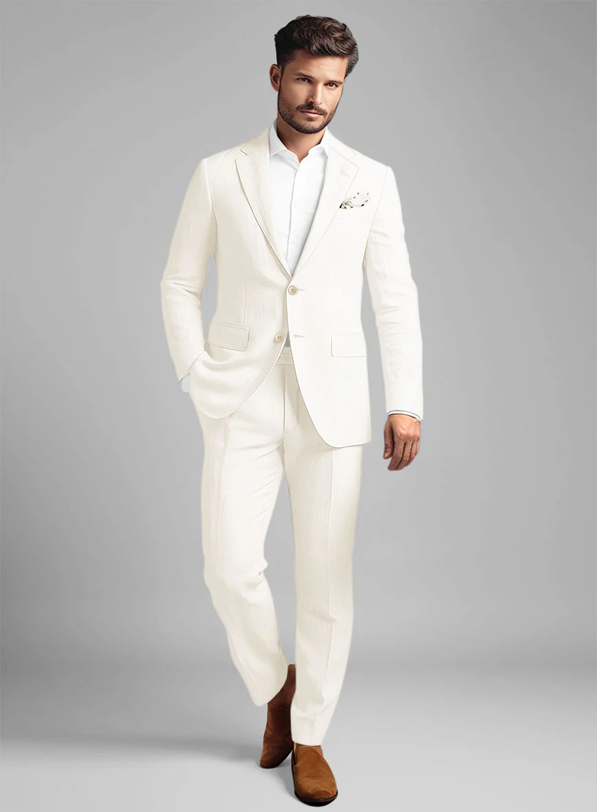 Stylbiella Cream Linen Suit - Image 2