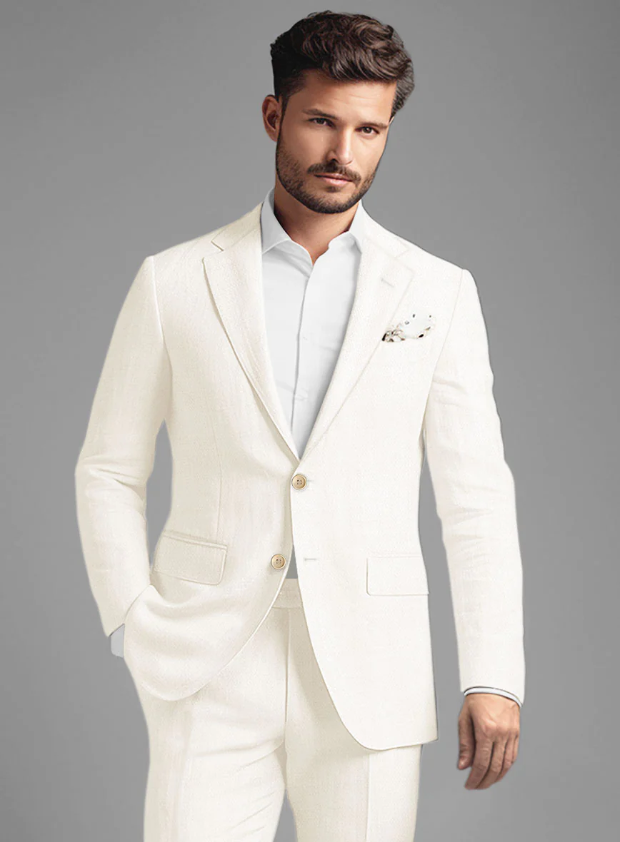 Stylbiella Cream Linen Suit - Image 4