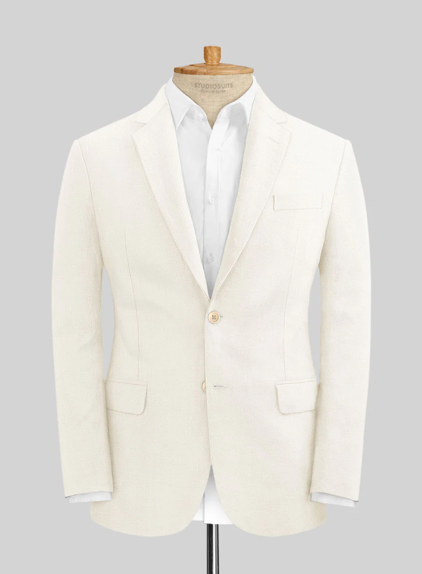 Stylbiella Cream Linen Suit - Image 5