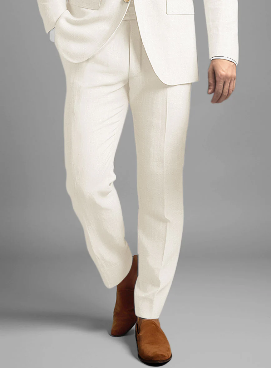 Stylbiella Cream Linen Suit - Image 6