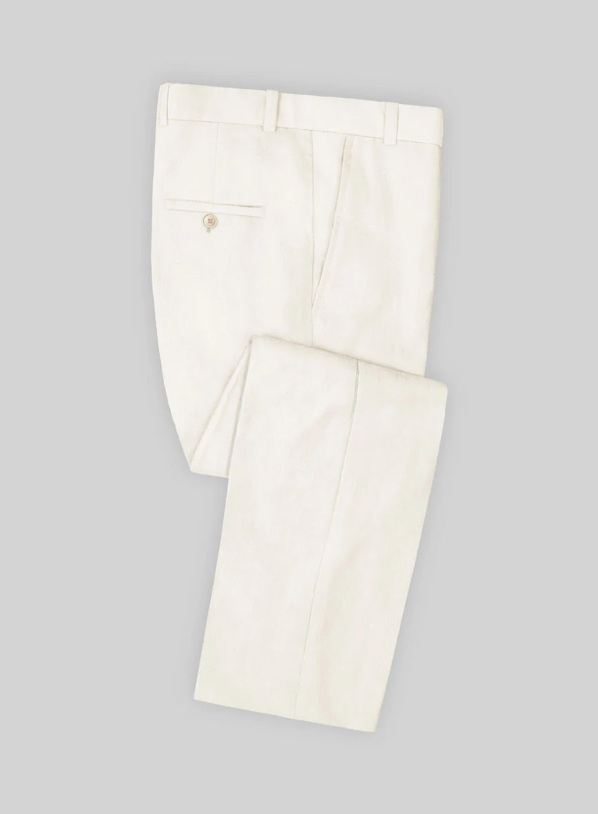 Stylbiella Cream Linen Suit - Image 7