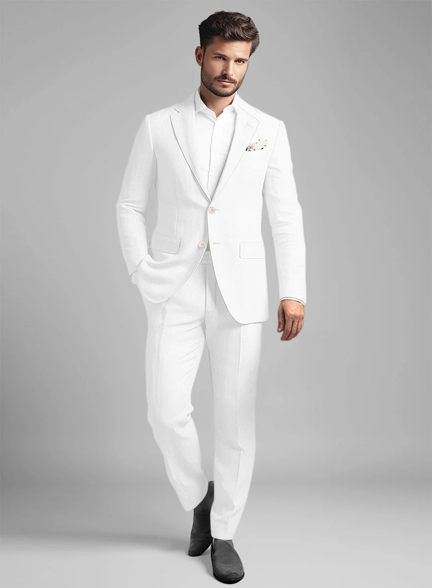 Stylbiella Natural White Linen Suit - Image 2