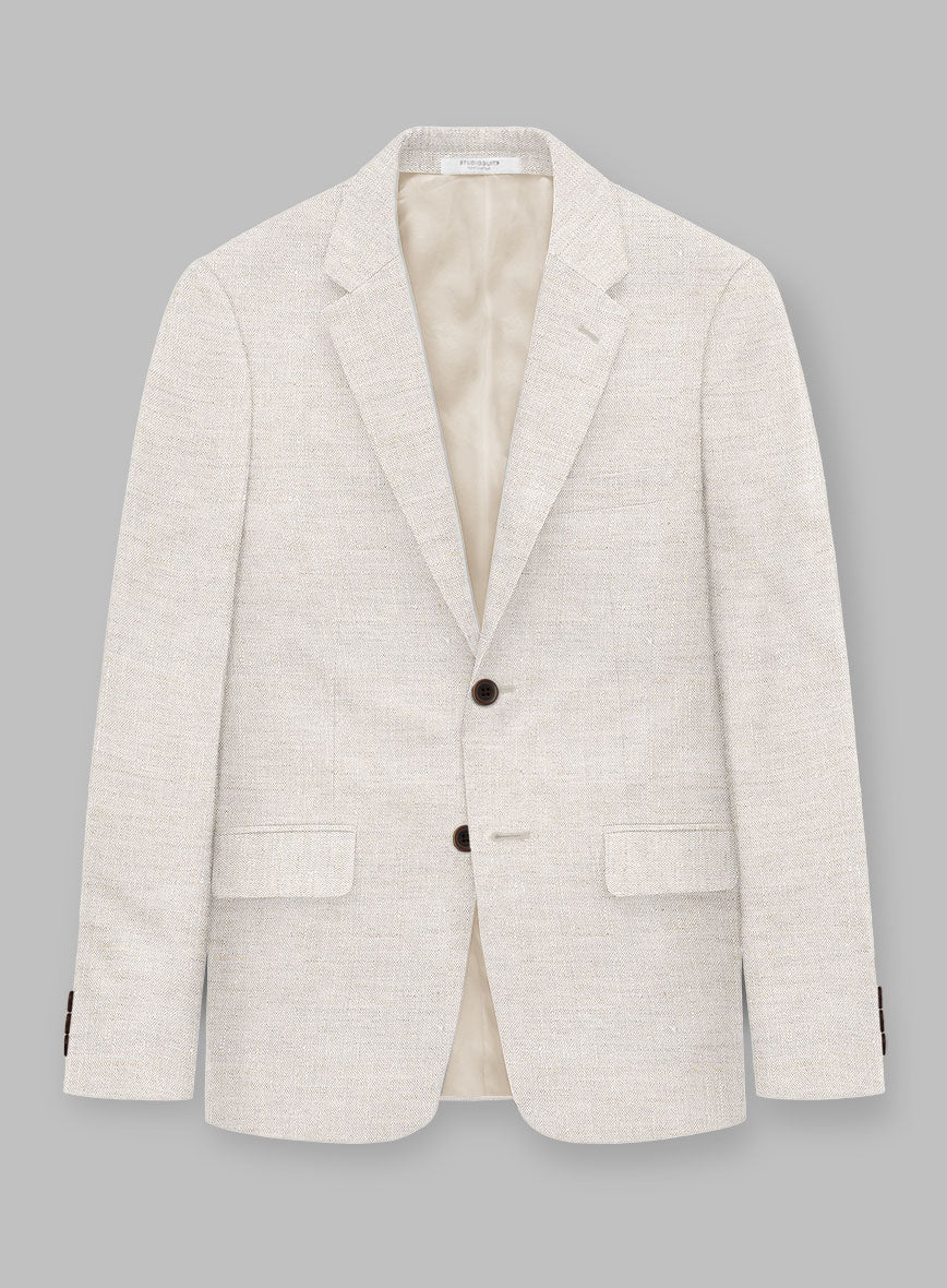 Stylbiella Spring Beige Linen Suit - Image 4