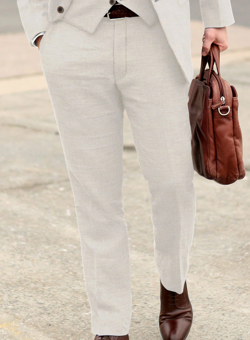 Stylbiella Spring Beige Linen Suit - Image 6