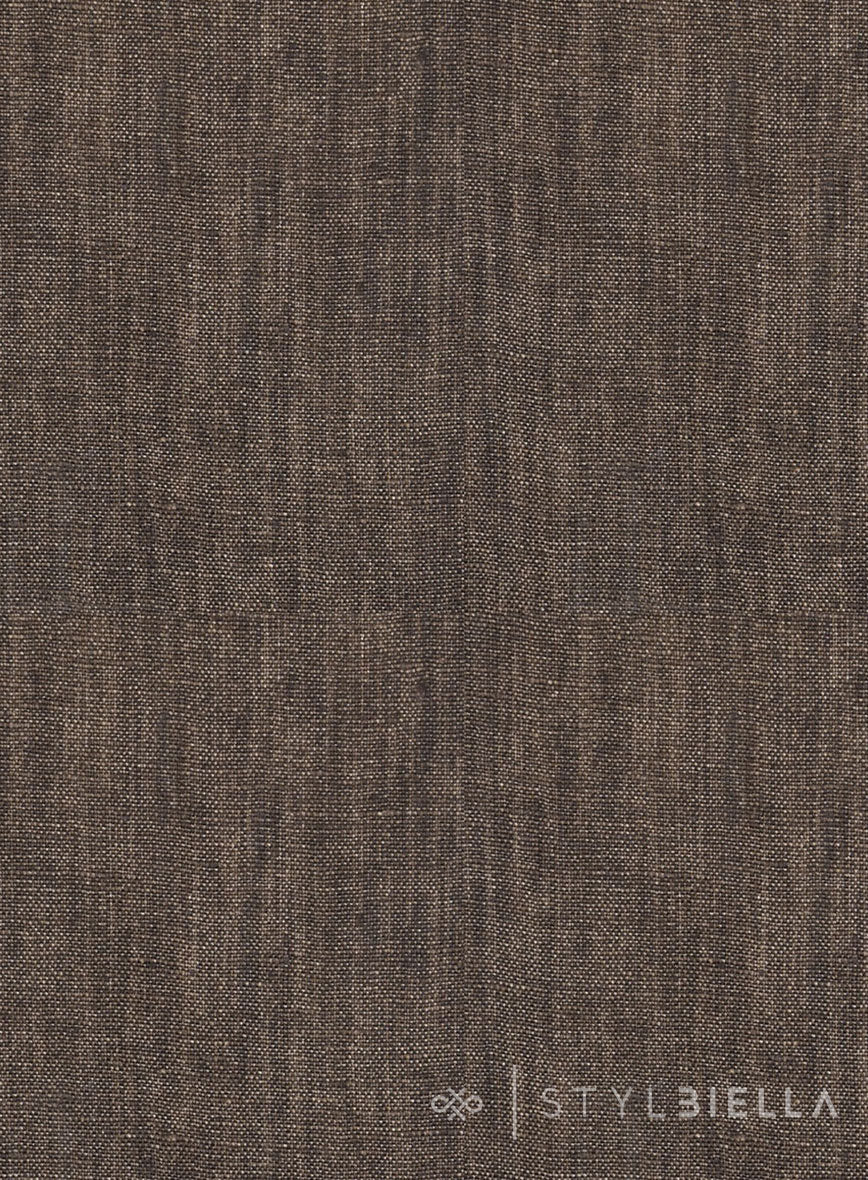 Stylbiella Spring Brown Linen Jacket - Image 4