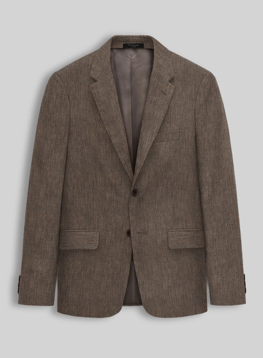 Stylbiella Spring Brown Linen Suit - Image 4