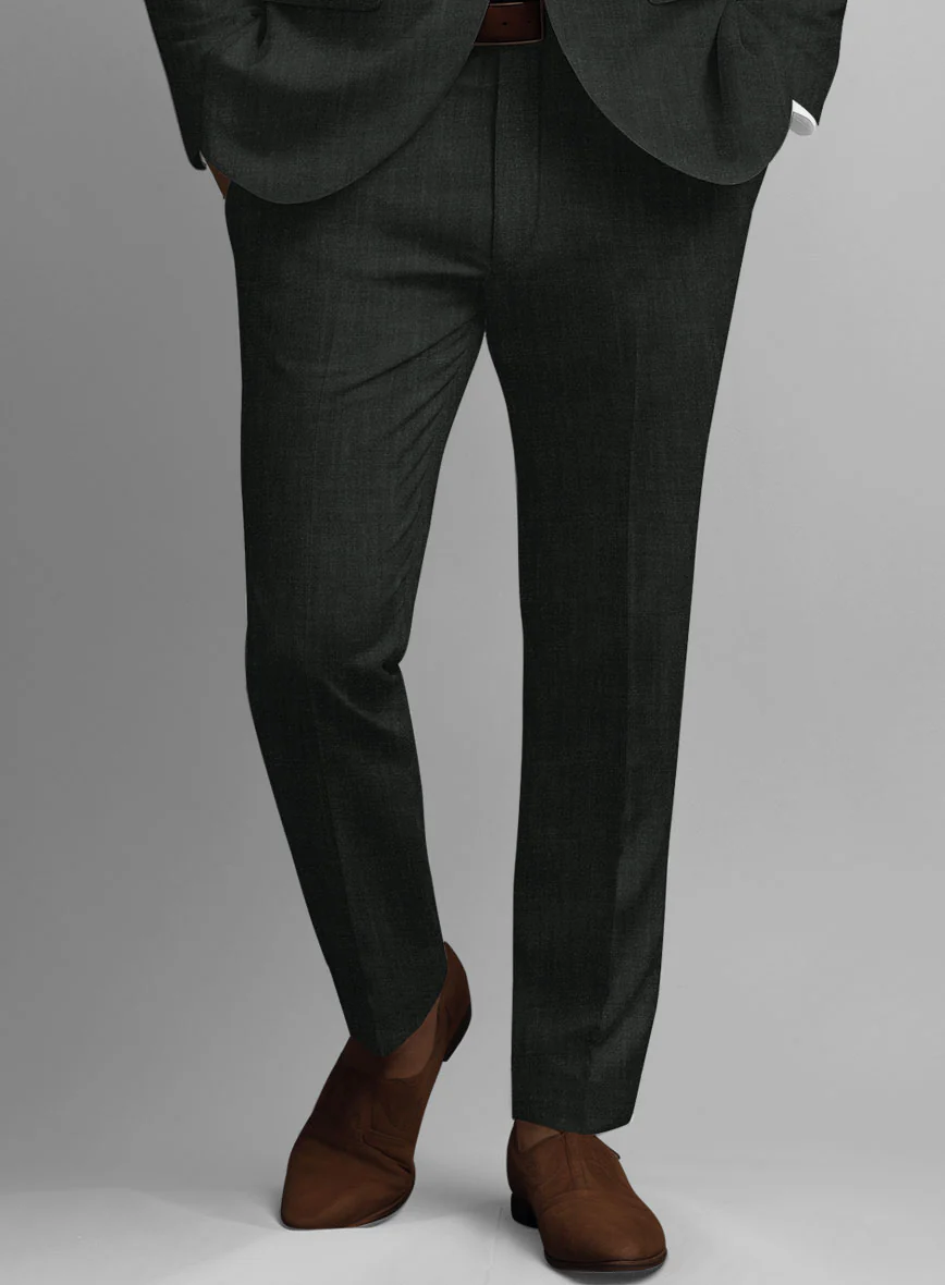 Stylbiella Spring Dark Green Linen Pants - Image 2