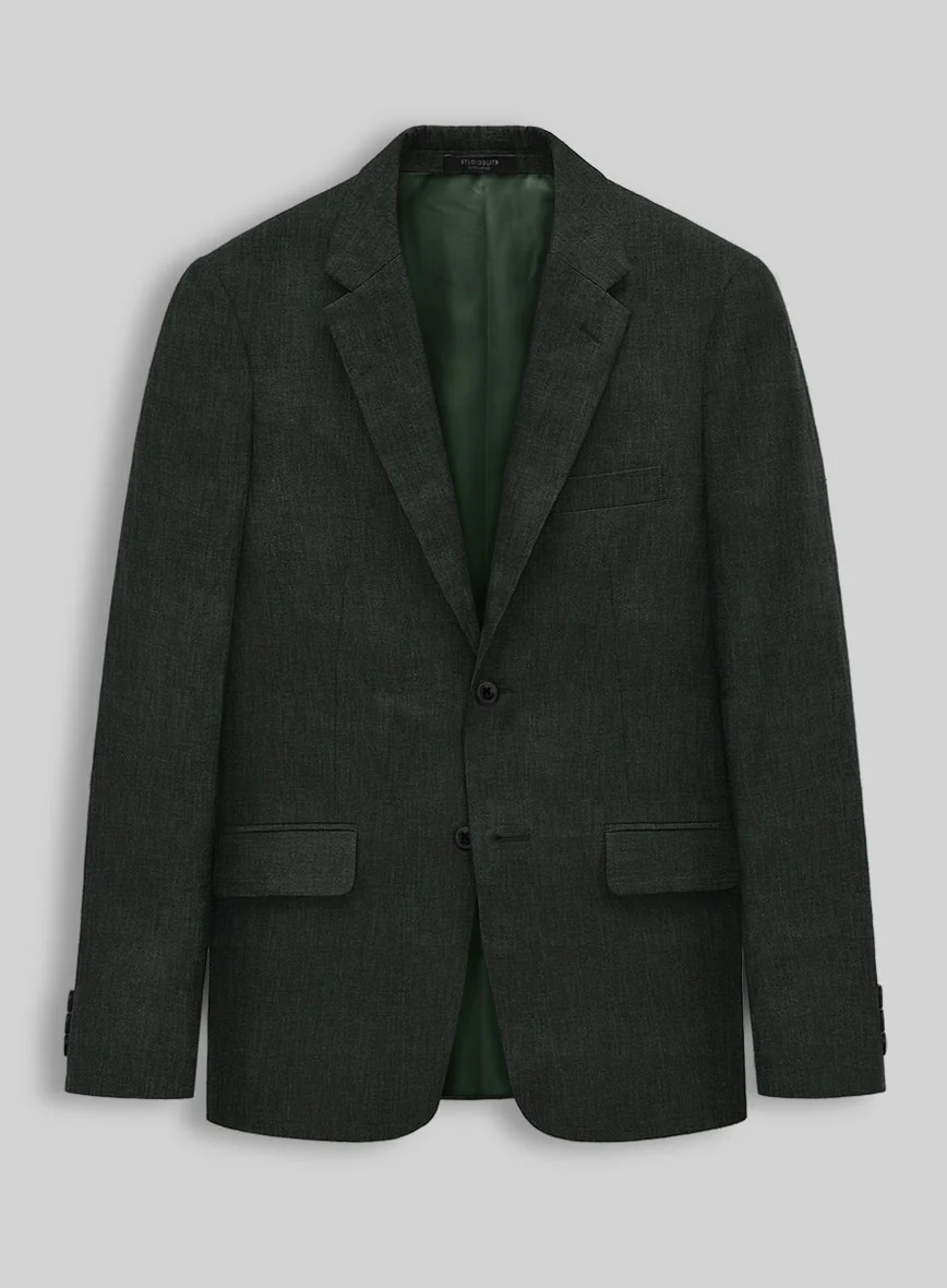 Stylbiella Spring Dark Green Linen Suit - Image 3