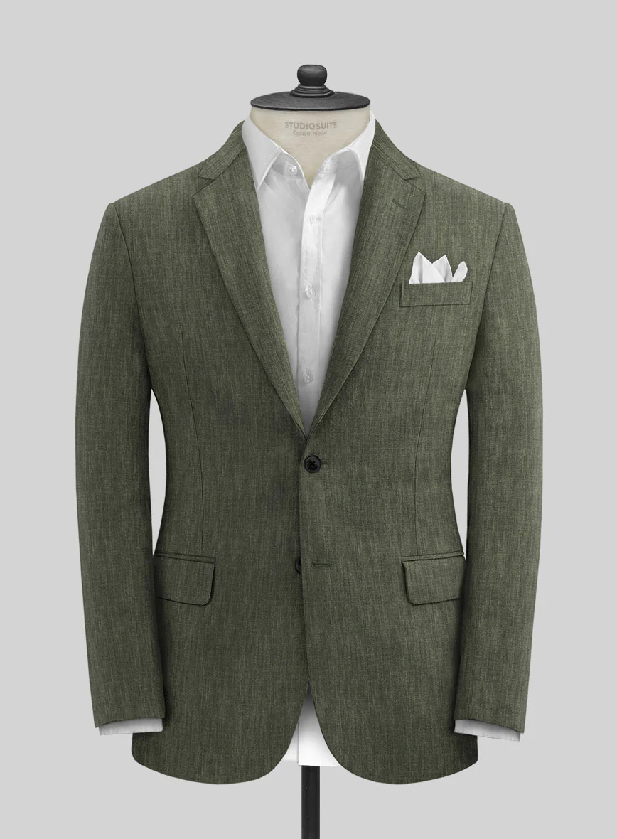 Stylbiella Spring Dew Green Linen Jacket - Image 3