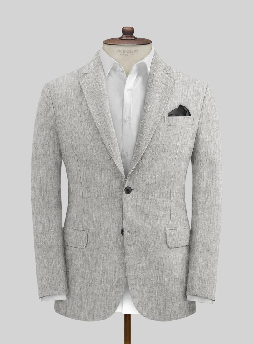 Stylbiella Spring Gray Linen Suit - Image 3