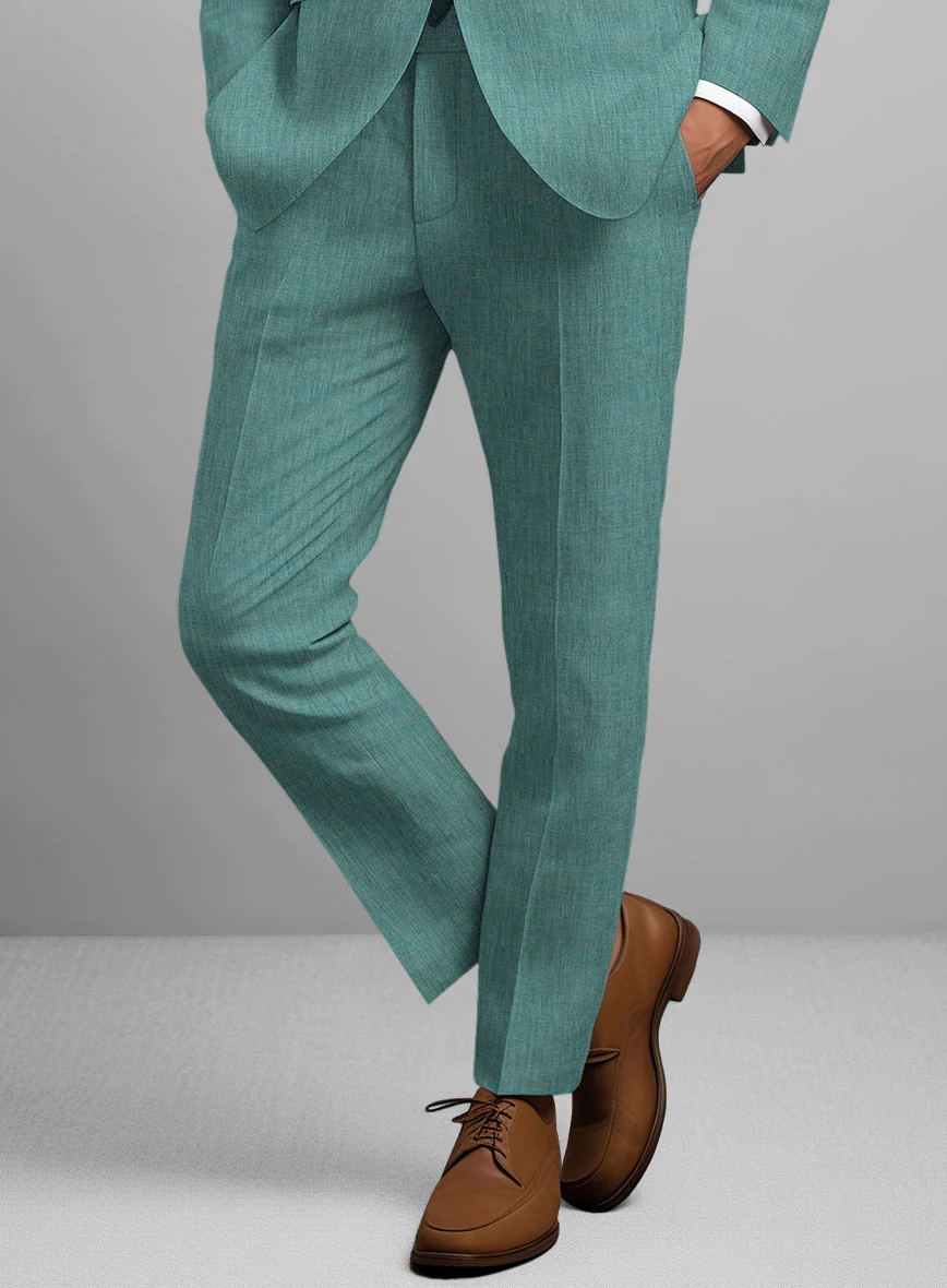 Stylbiella Spring Green Linen Suit - Image 7