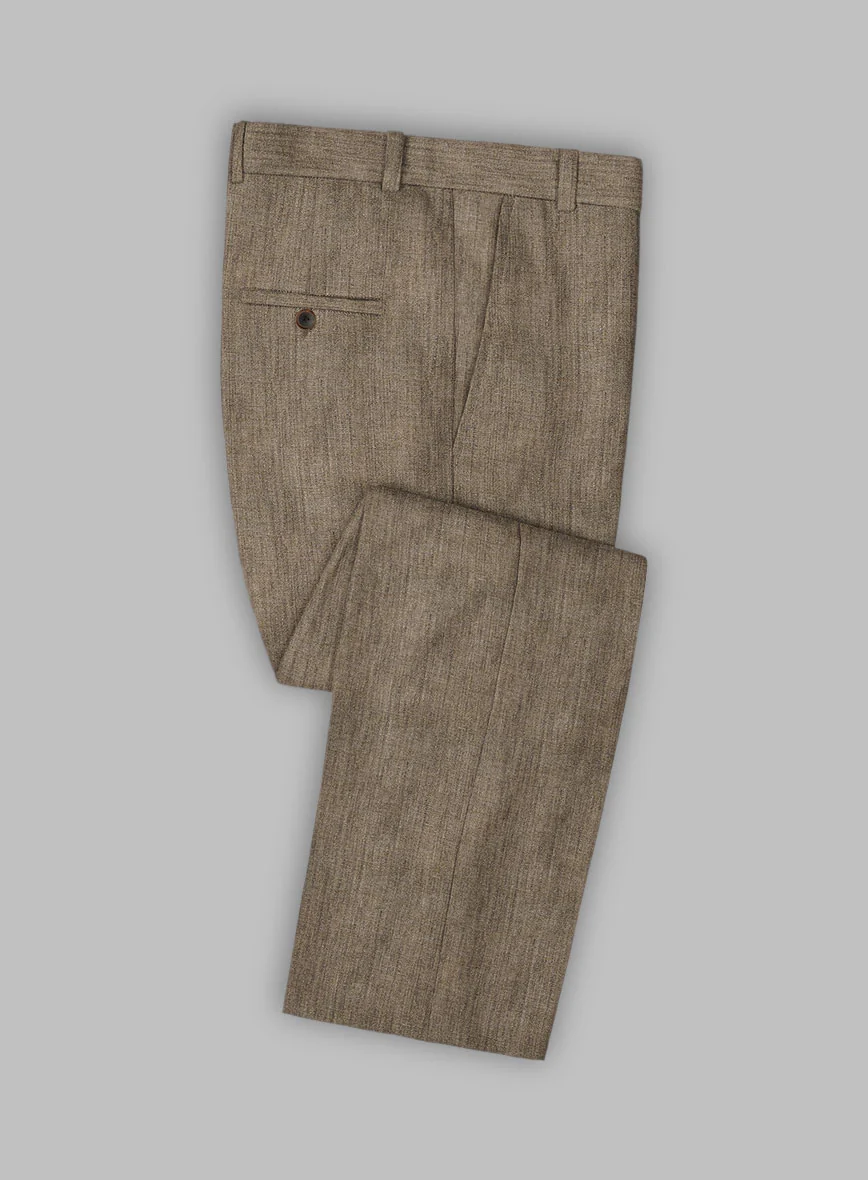 Stylbiella Spring Light Brown Linen Suit - Image 7
