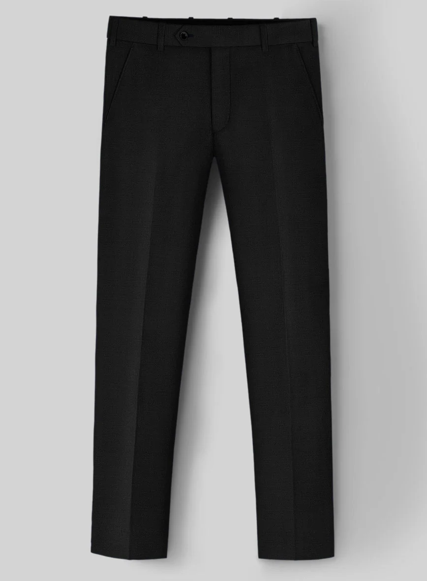 Super Black Satin Wool Suit - Image 5