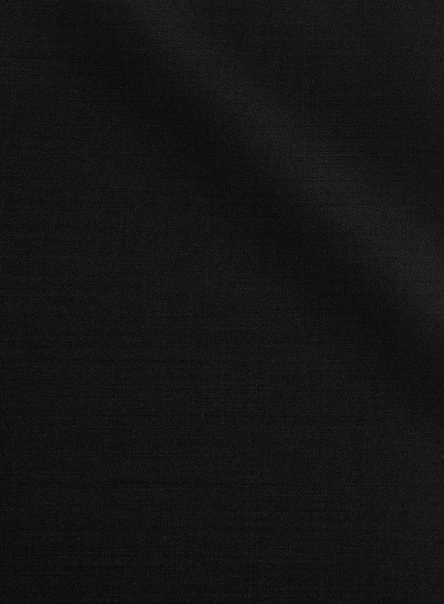 Super Black Satin Wool Suit - Image 7