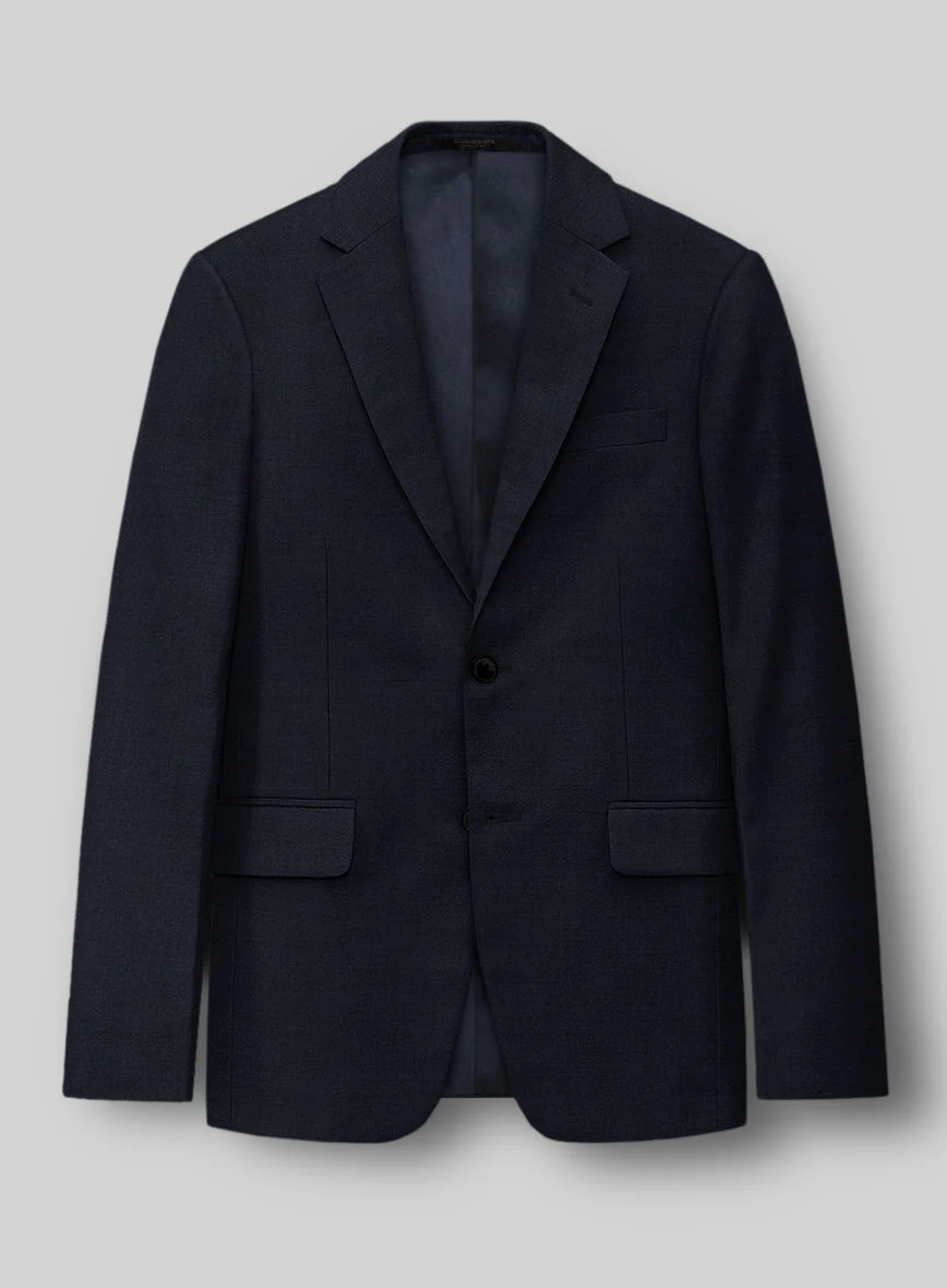 Super Blue Satin Wool Suit - Image 3