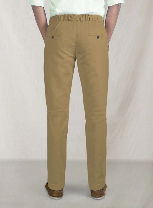 Easy Pants Tan Cotton Canvas - Image 3