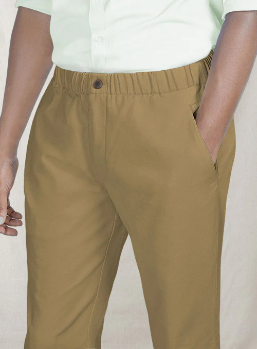 Easy Pants Tan Cotton Canvas - Image 4