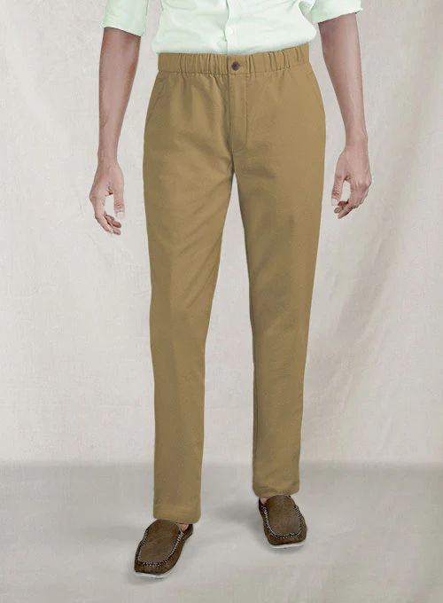 Easy Pants Tan Cotton Canvas - Image 8