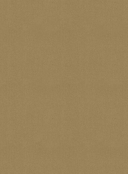 Washed Tan Feather Cotton Canvas Stretch Pants - Image 4