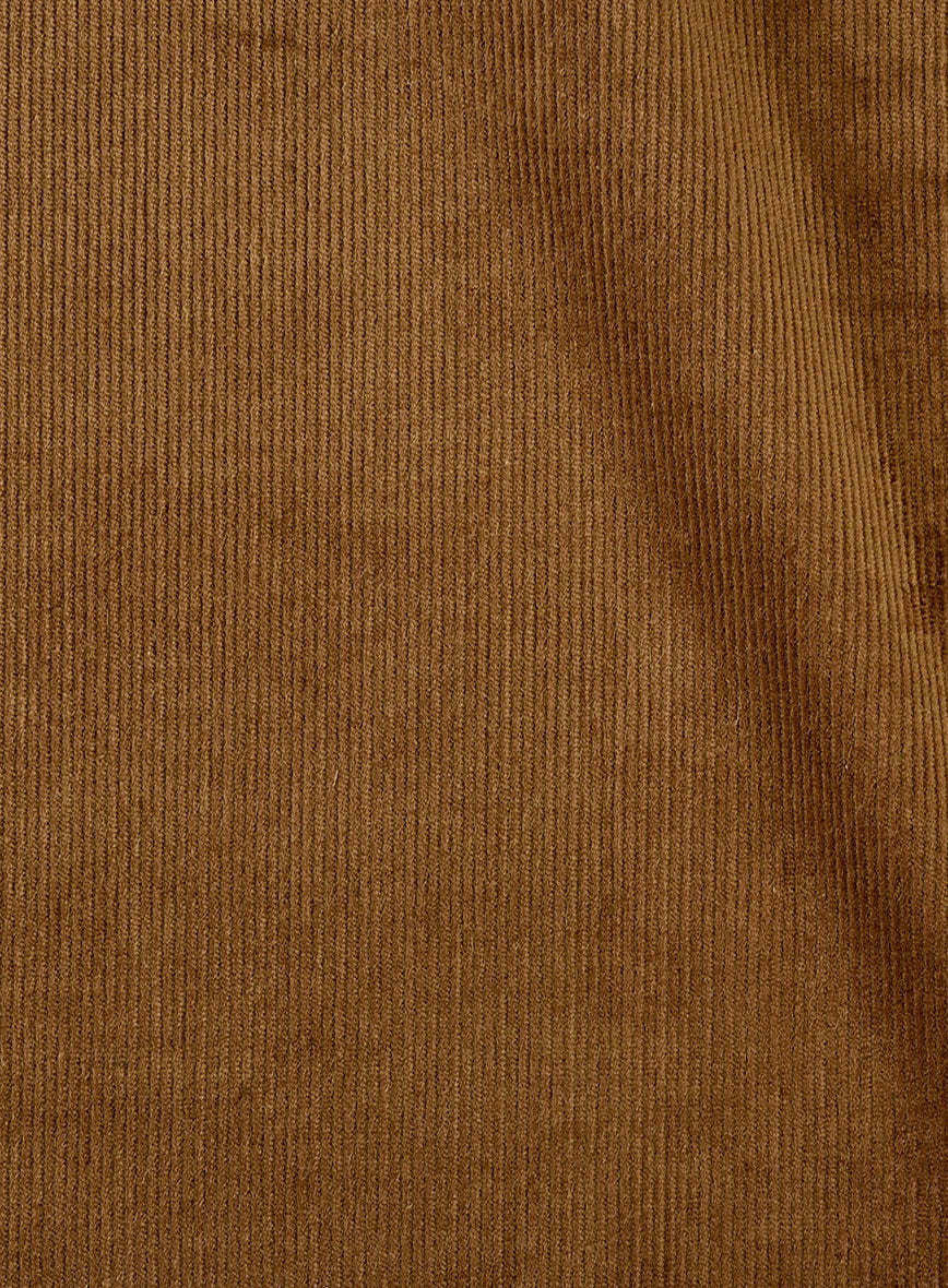 Tan Stretch Pin Corduroy Easy Pants - Image 4