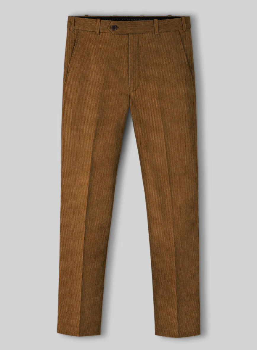 Tan Stretch Pin Corduroy Suit - Image 5