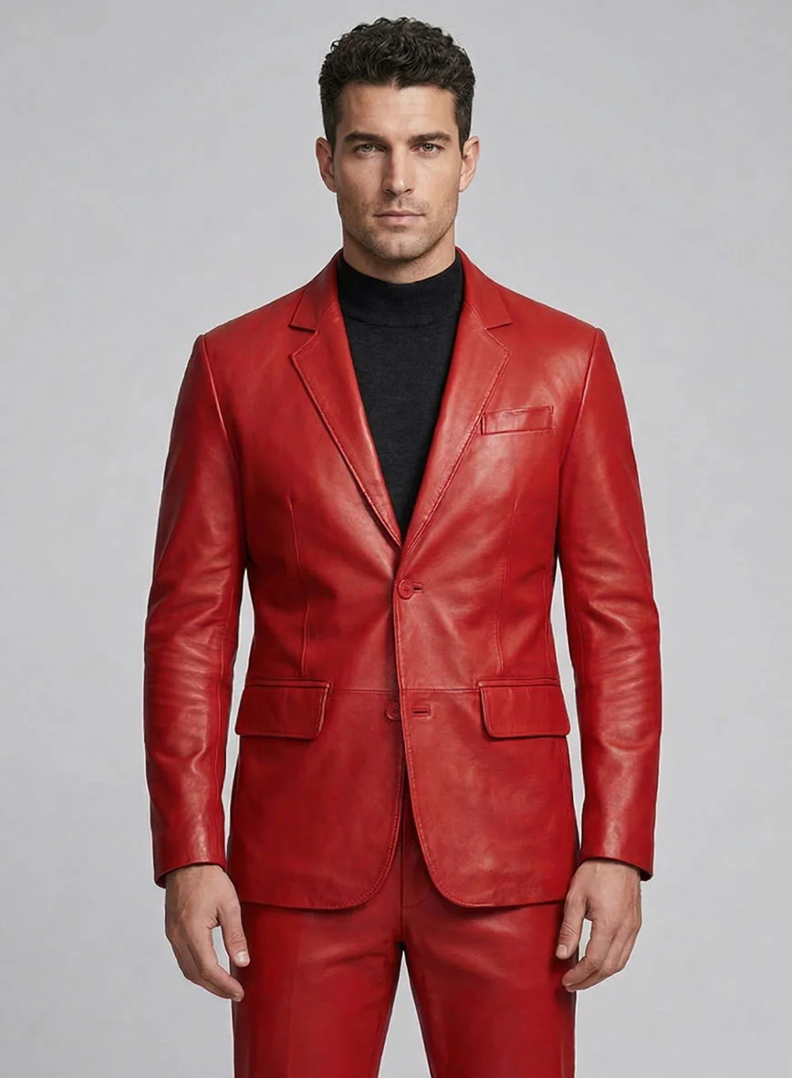 Tango Red Leather Suit - Image 2