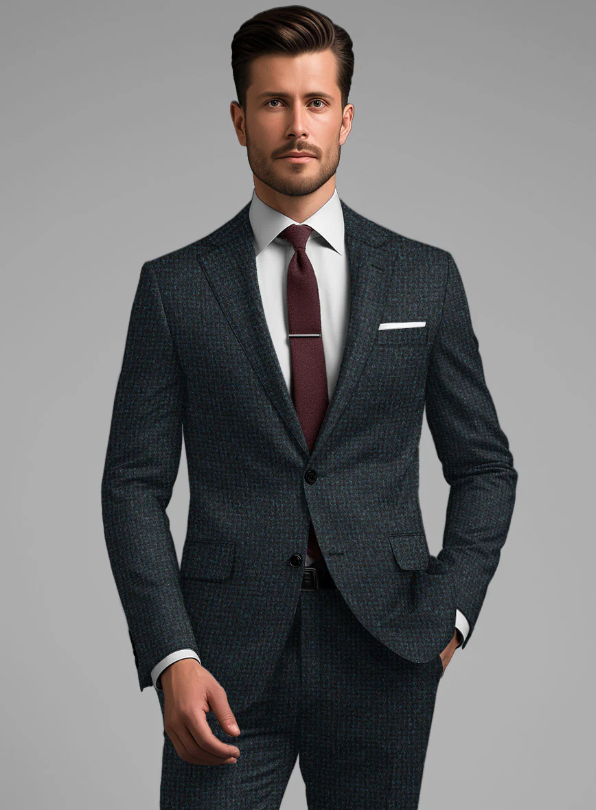 Teal Blue Cashmere Jacket - Image 2