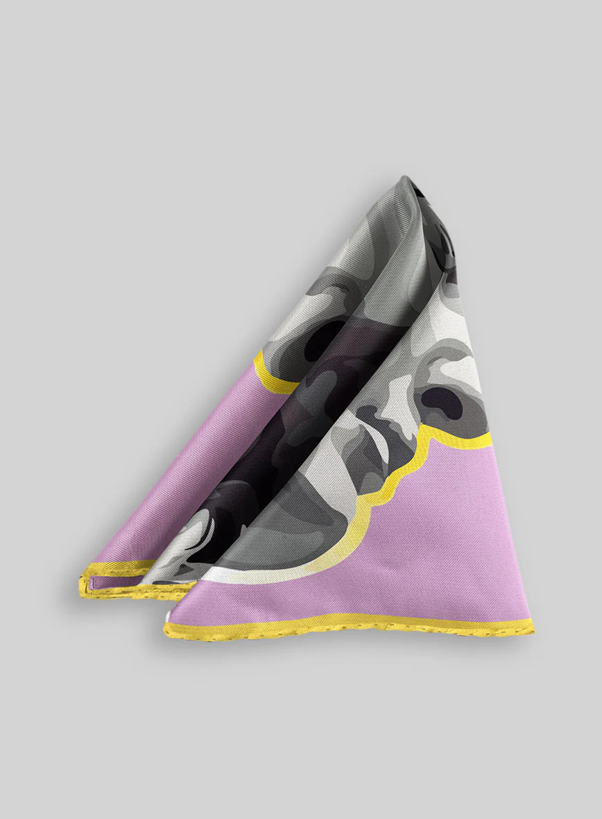 The David Contour Silk Pocket Square - Image 2