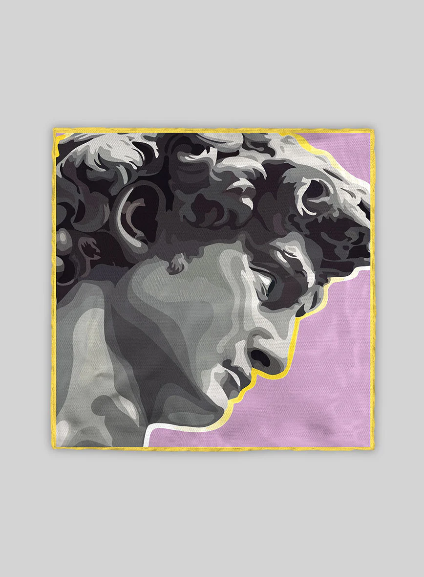 The David Contour Silk Pocket Square - Image 3