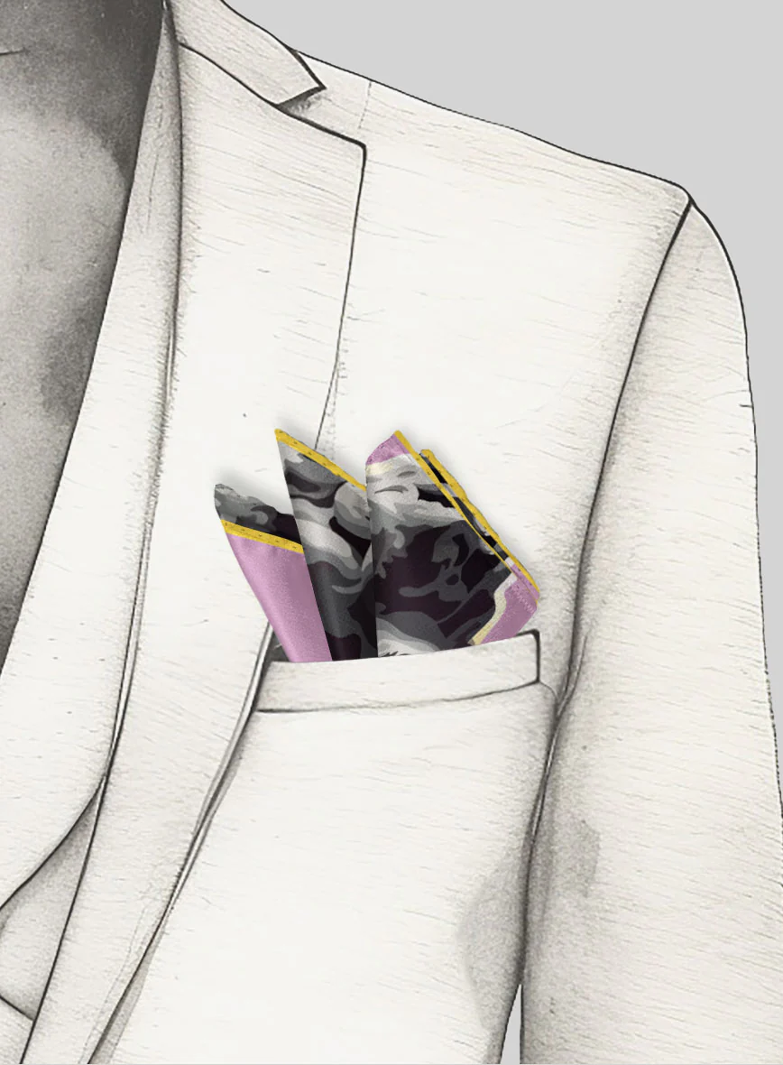 The David Contour Silk Pocket Square - Image 4