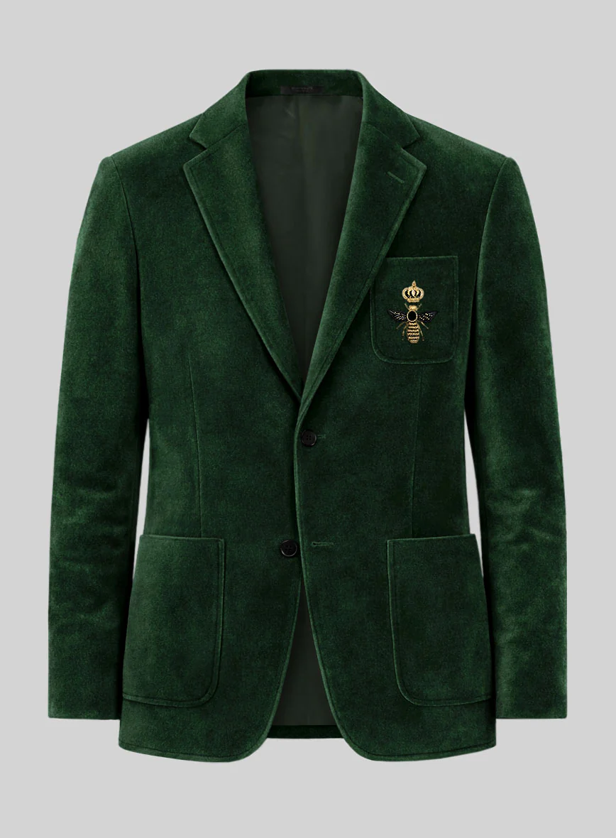 The Golden Bee Green Velvet Suit - Image 2