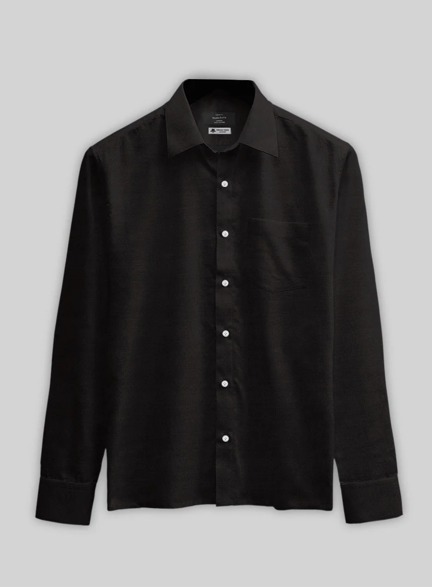 Thomas Mason Black Shirt - Image 4