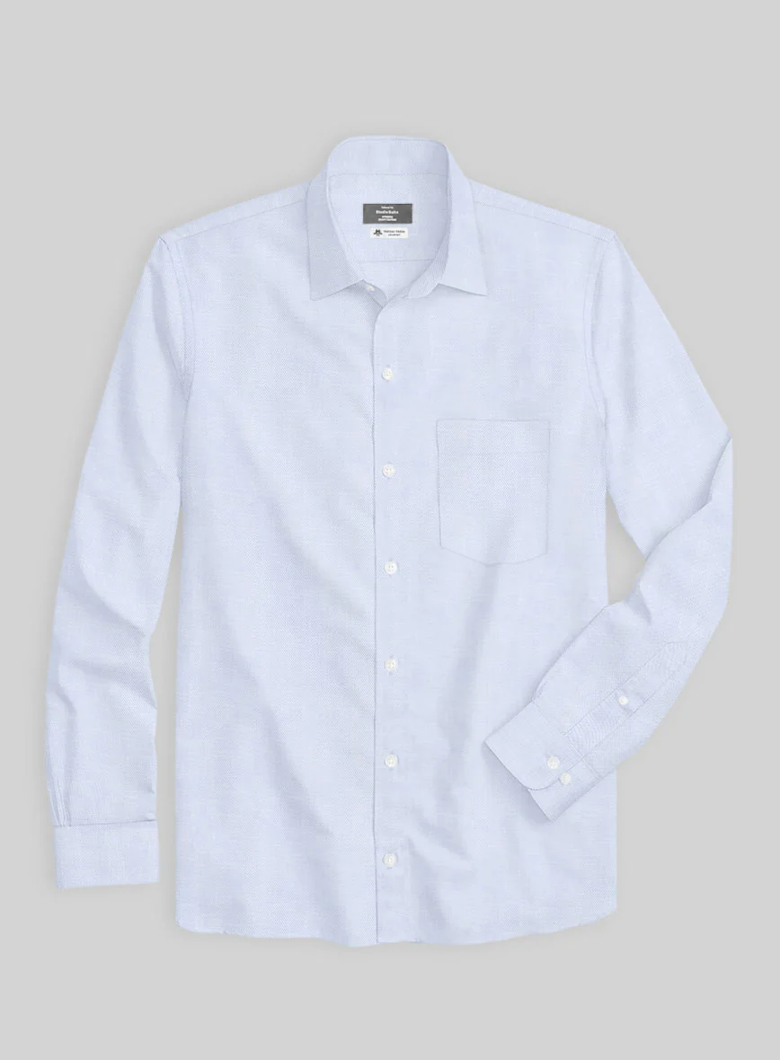 Thomas Mason Blue Cavalry Shirt - Image 4