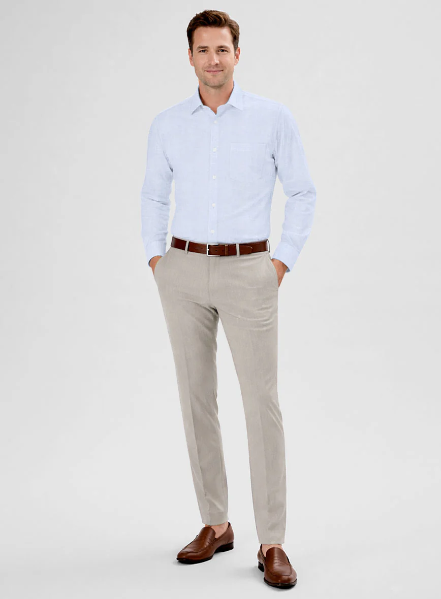 Thomas Mason Blue Cavalry Shirt - Image 5