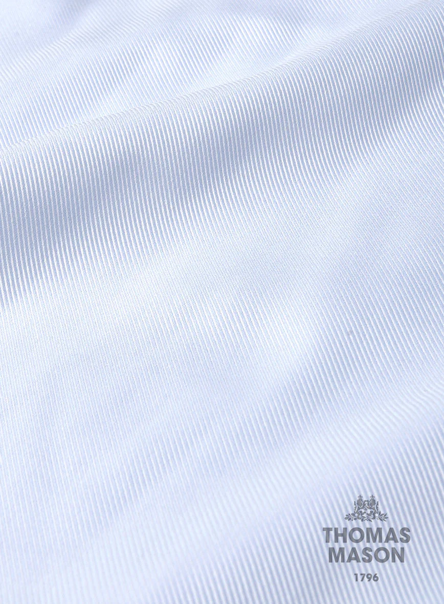 Thomas Mason Blue Cavalry Shirt - Image 6